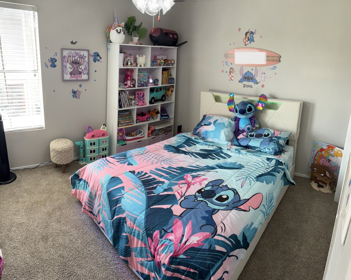 afc_tarrant's tweet image. Last week, we made over a bedroom for a BIG "Lilo & Stitch" fan!