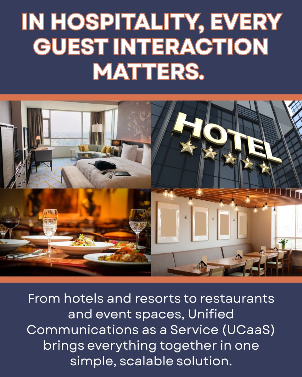 GreggTech's tweet image. In hospitality, every guest touchpoint matters.
Missed calls. Disconnected systems. Poor coordination.

That’s not just inefficiency—it’s lost loyalty.

Time to modernize your communications. Ready to chat? Book a free call.

#HospitalityTech #HotelOps #GuestExperience