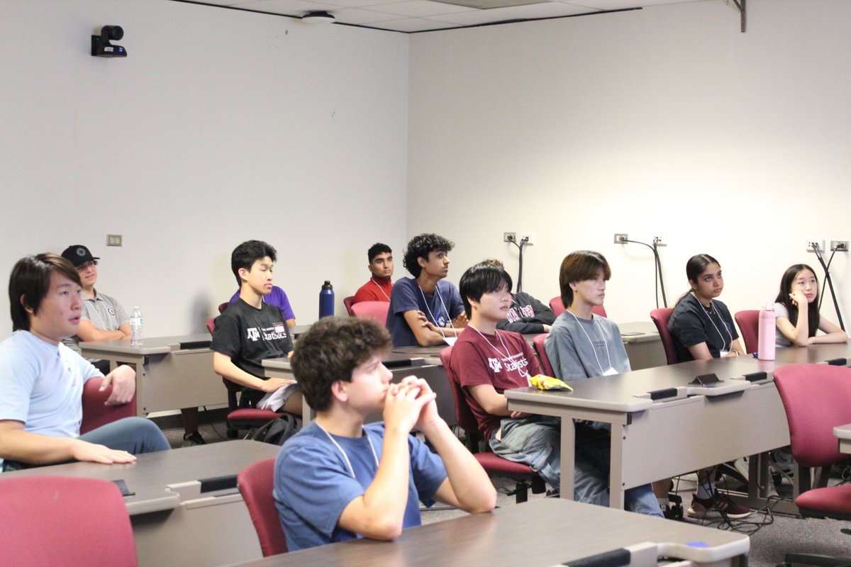 TAMUstats's tweet image. πβοΈ Day 1 of #StatCamp2025 kicked off strong with a keynote from Dr. Aburweis, a welcome by department head Dr. Vidakovic, and an intro to R from Mr. Andros. Excited for a summer of stats & discovery! π»π
#StatCamp2025 #DataScience #RProgramming #TAMUStats #Statistics