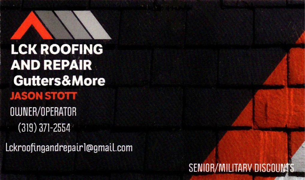 LCK Roofing offers Competitive Rates &amp; Senior/Military Discounts. Honest &amp; Reliable. Click ad for details. Like them on Facebook: ow.ly/Ap9W50uWb3b . #Roofing