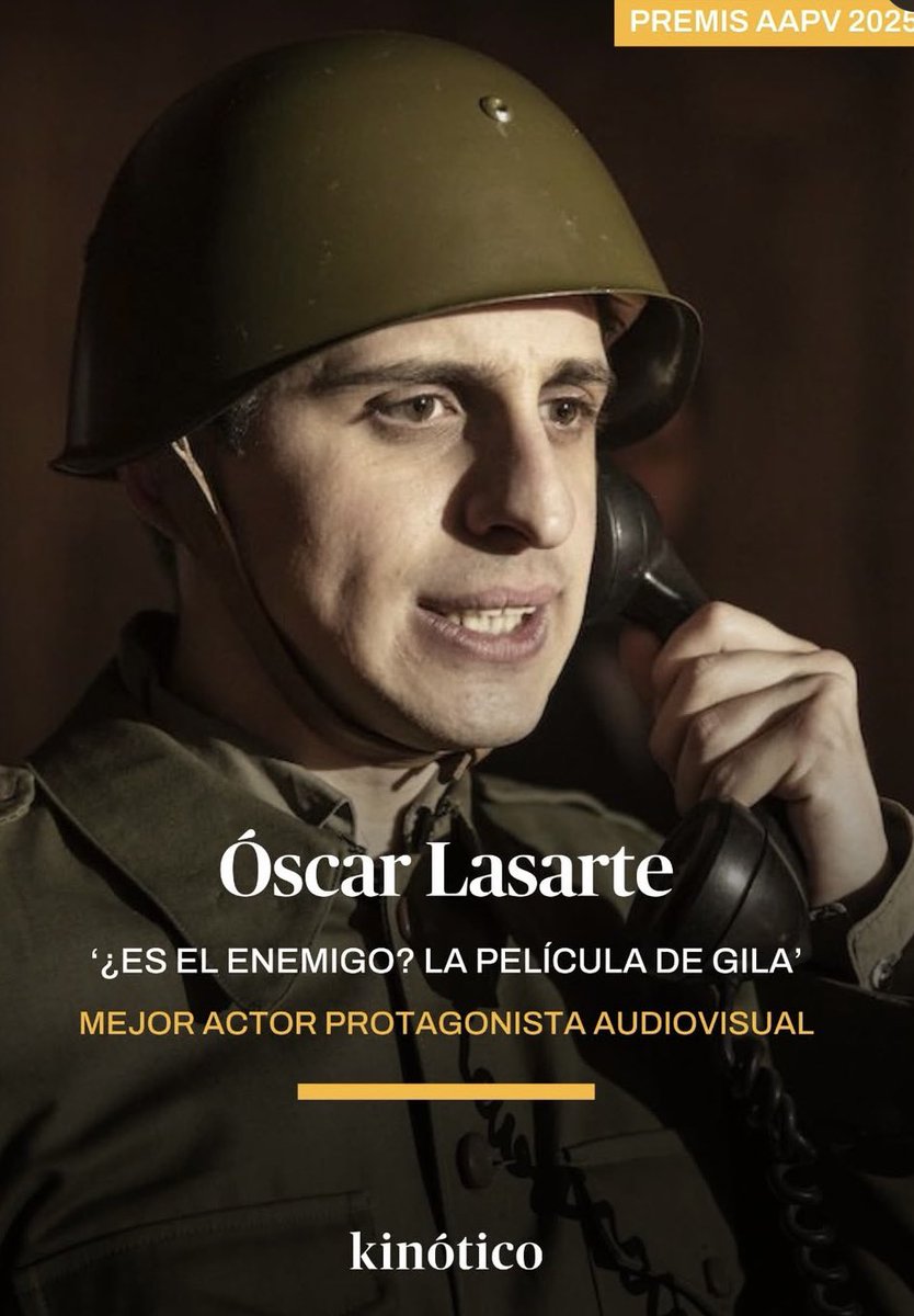 Pecado Films (@pecadofilms) on Twitter photo ¡Enhorabuena @olasarte por el premio Mejor Actor en los Premis AAPV de Valencia!
Tu Gila nos emocionará siempre ☎️❤️
#EsElEnemigo #LaPelículaDeGila en <a href="/MovistarPlus/">Movistar Plus+</a> ¡Enhorabuena @olasarte por el premio Mejor Actor en los Premis AAPV de Valencia!
Tu Gila nos emocionará siempre ☎️❤️
#EsElEnemigo #LaPelículaDeGila en <a href="/MovistarPlus/">Movistar Plus+</a>