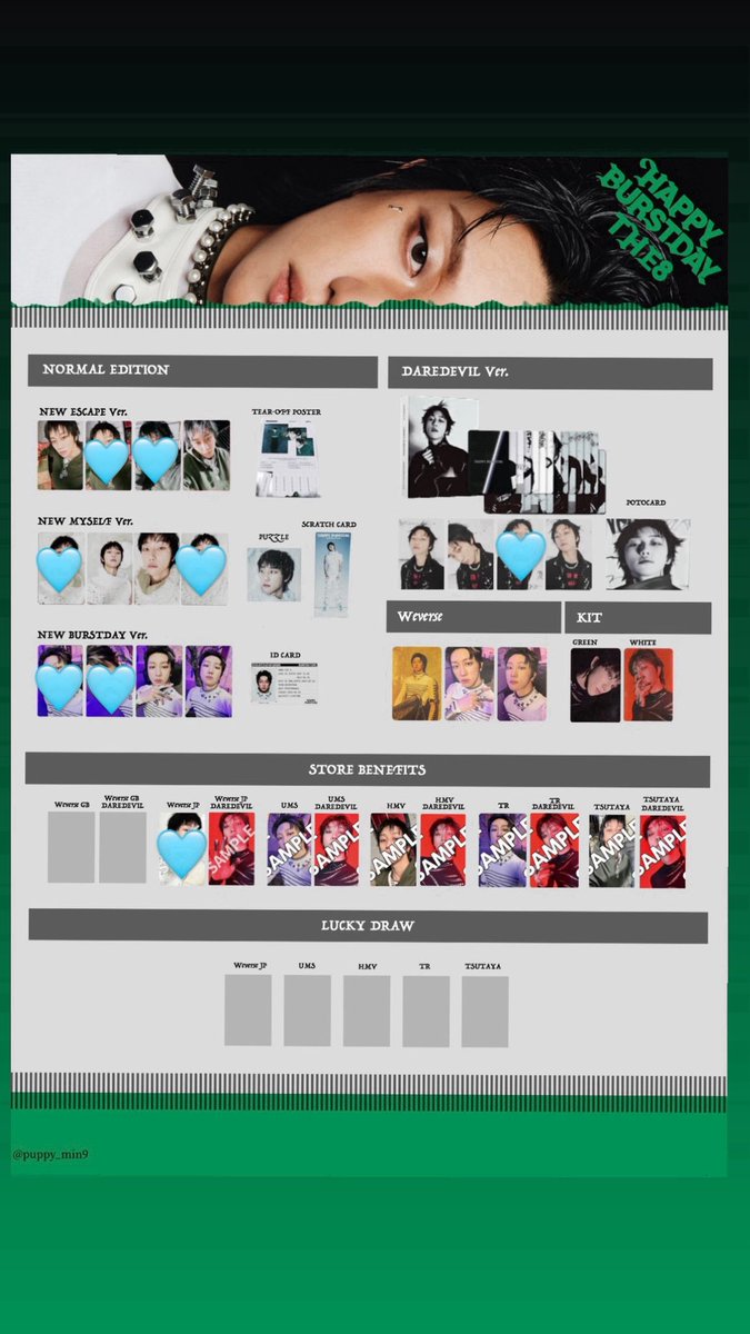 セブチ SEVENTEEN HAPPY BURSTDAY
トレカ 交換

譲） ウォヌ、ウジ、バーノン

求）ミンハオ、The8＞スングァン
       WeverseJPDAREDEVILは同種

郵送・同日発送希望📮
お気軽にお声かけください😊