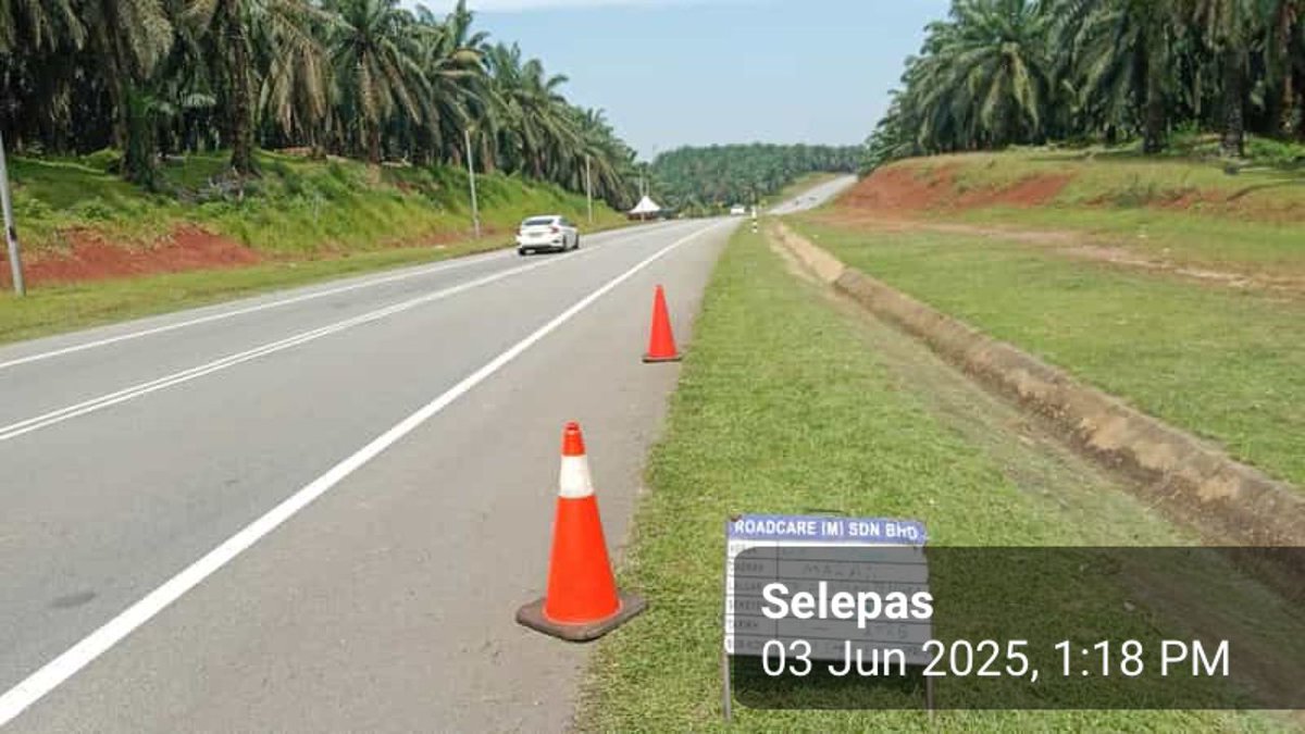 Kerja penyenggaraan rutin RO3 - Memotong rumput di laluan FT83 Jalan Utama Jengka Utara/Selatan, Seksyen 9.90, Daerah Maran, Pahang

<a href="/jkrmaran/">JKRMaran</a> / <a href="/JKRJERANTUT/">JKR Jerantut</a>
<a href="/JKRPAHANG/">JKR PAHANG</a>
<a href="/ZTTCSFJ/">ZTT CSFJ</a>
<a href="/CSFJ_JKR/">Cawangan Senggara Fasiliti Jalan (CSFJ)</a>
<a href="/IPJKR_Official/">JKR Malaysia Rasmi</a>
<a href="/moworksmy/">Kementerian Kerja Raya Malaysia</a> 
<a href="/ahmadmaslan/">DS Dr Ahmad b Maslan</a> 
<a href="/AlexNantaLinggi/">Alexander Nanta Linggi</a>