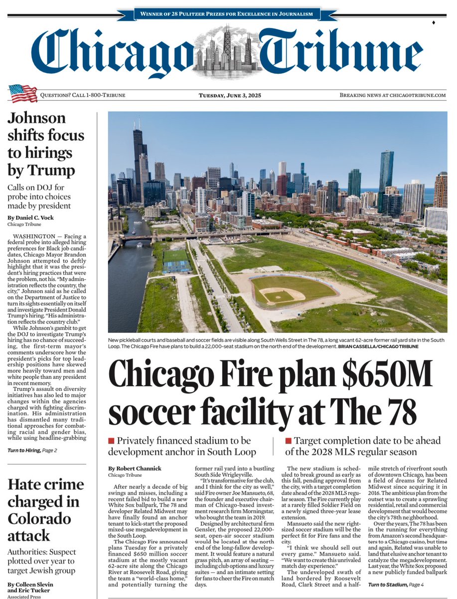 courtemancheMLS's tweet image. Big day in Chicago.  More on @ChicagoFire&apos;s plans for a downtown stadium -  mlssoccer.com/news/chicago-f…