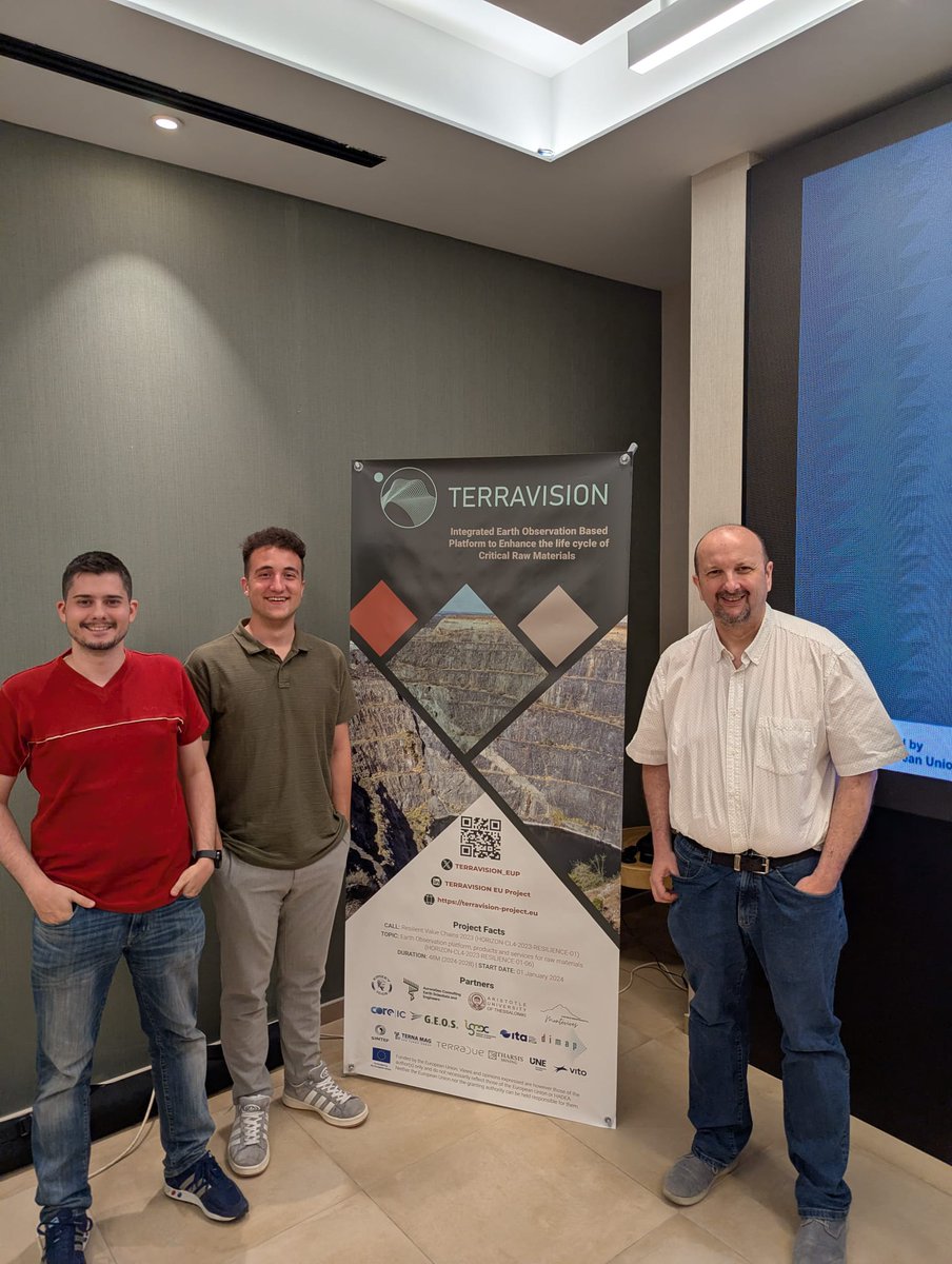 Instituto Tecnológico de Aragón (@ita_tecnologia) on Twitter photo En #Sevilla en la reunión del proyecto 🇪🇺 <a href="/TERRAVISION_EUP/">TERRAVISION EU Project</a>
Nuestros compañeros del equipo de #BigData de <a href="/ITA_tecnologia/">Instituto Tecnológico de Aragón</a> <a href="/neuralconcept/">Rafael del Hoyo</a> Álvaro Navarro y Sergio Gracia Borobia presentan resultados
#TERRAVISION #EarthObservation #MineralExploration
🔗
ita.es/actualidad/not… En #Sevilla en la reunión del proyecto 🇪🇺 <a href="/TERRAVISION_EUP/">TERRAVISION EU Project</a>
Nuestros compañeros del equipo de #BigData de <a href="/ITA_tecnologia/">Instituto Tecnológico de Aragón</a> <a href="/neuralconcept/">Rafael del Hoyo</a> Álvaro Navarro y Sergio Gracia Borobia presentan resultados
#TERRAVISION #EarthObservation #MineralExploration
🔗
ita.es/actualidad/not…