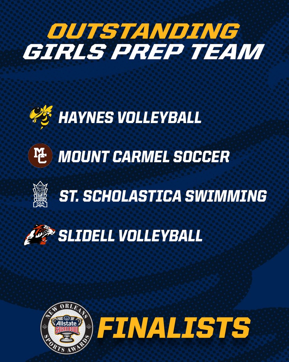 24-25 <a href="/Allstate/">Allstate</a> #SugarBowl New Orleans Sports Awards Finalists!

🏆 Outstanding Girls Prep Team

Vote Now allstatesugarbowl.org/sports/2024/5/…