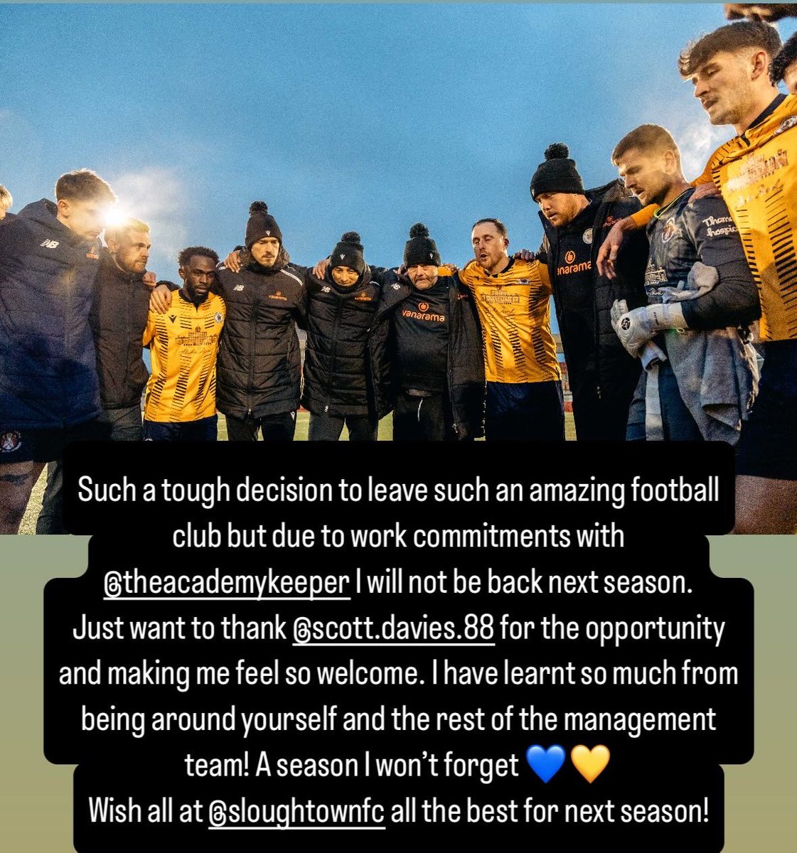 act133's tweet image. Thank you to everyone @sloughtownfc &amp;amp; @scottdavies1988 for the opportunity 💛💙