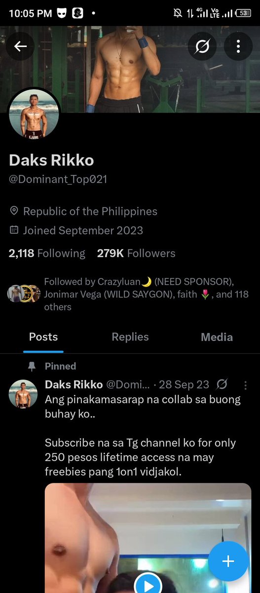 bench_pacanan's tweet photo. Mag ingat kayo guys Kay Daks rikko nagpasend Ng 99 access para sa mga video in lifetime daw. After ko mag send blinock ako Ng Gago. Wag kayo magtitiwala sa mga lifetime access niya baka kayo din next na maloko. https://t.co/BgzxRPNfCm