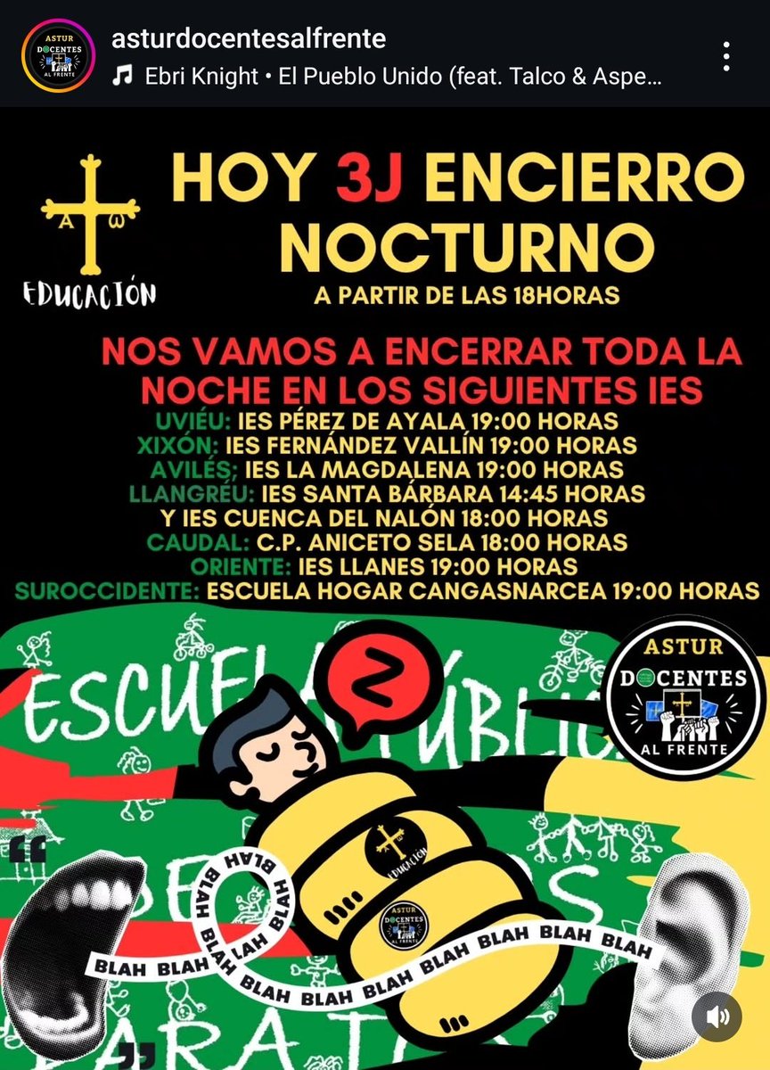 Astur_Palestina's tweet photo. Por una educación pública, laica , inclusiva y de calidad. #huelgadocenteasturiana 
#huelgadocenteasturias https://t.co/rrMe4rCd3z