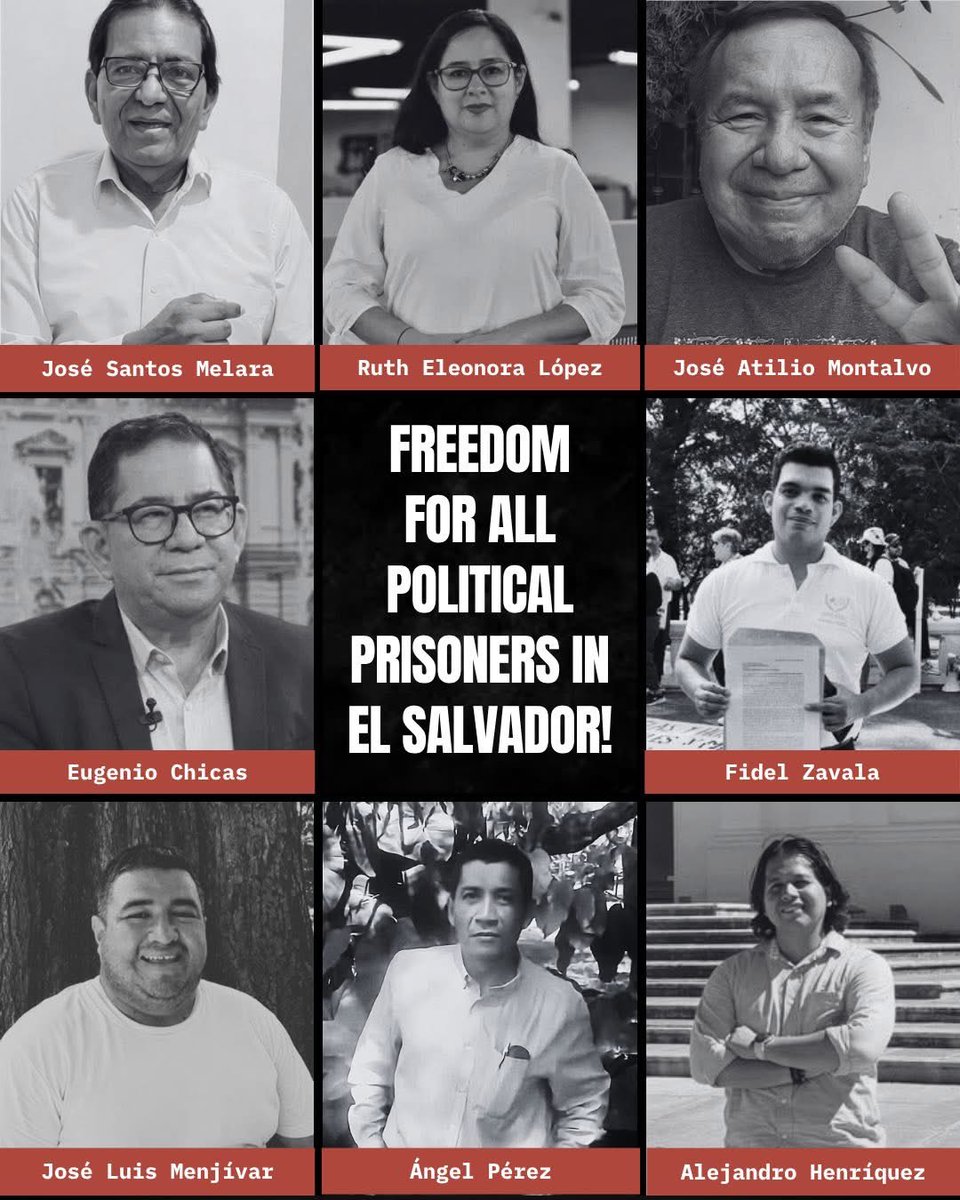 #LibertadParaLosPresosPolíticos del #clanbukele
#LibertadParaRuthLópez