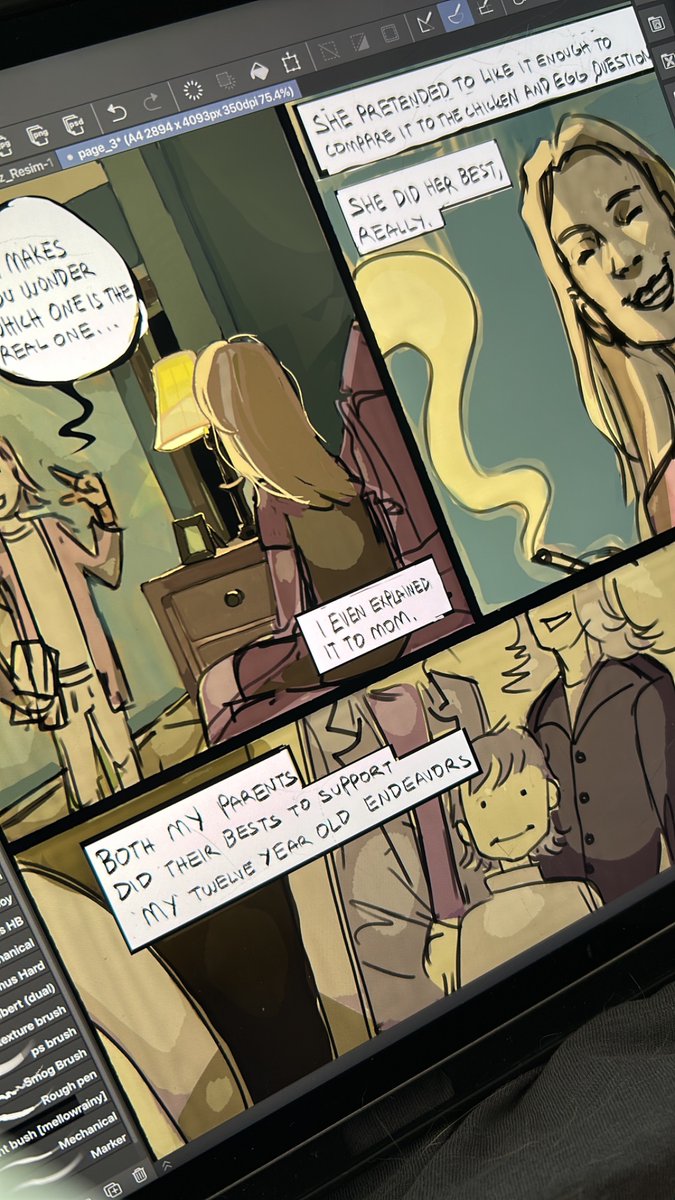 toniclock's tweet image. neverending comic wip goes on