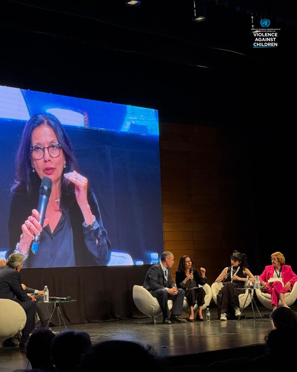 The 5th World Congress on Justice with Children featured an interactive and cross-regional dialogue co-moderated by the Special Representative of the Secretary-General on Violence against Children (SRSG VAC) and a youth advisor. 

They shared insights and actions aimed at placing