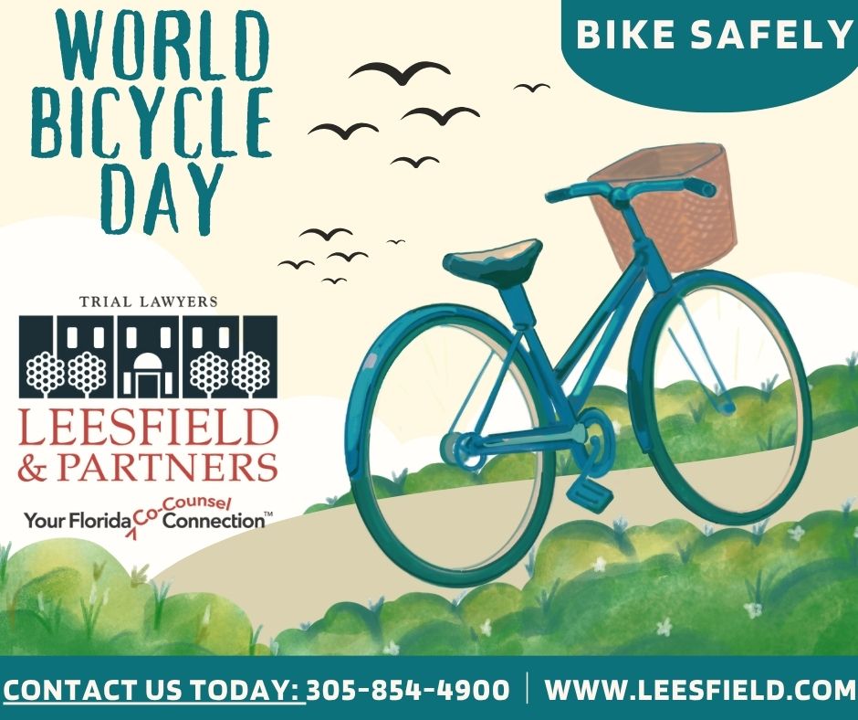 leesfield's tweet image. Happy World Bike Day from Leesfield & Partners!
Stay safe and ride smart.
#WorldBikeDay #BikeMiami #RideSafe #CityOnWheels