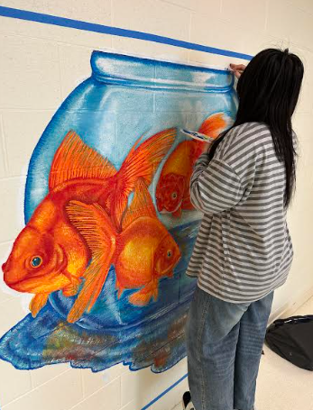 It's that time of year again, the #Senior Murals are going up around #Smith!!  Impressive work from our young artists!  #smithset #classof2025 #Art @ofsambushnation