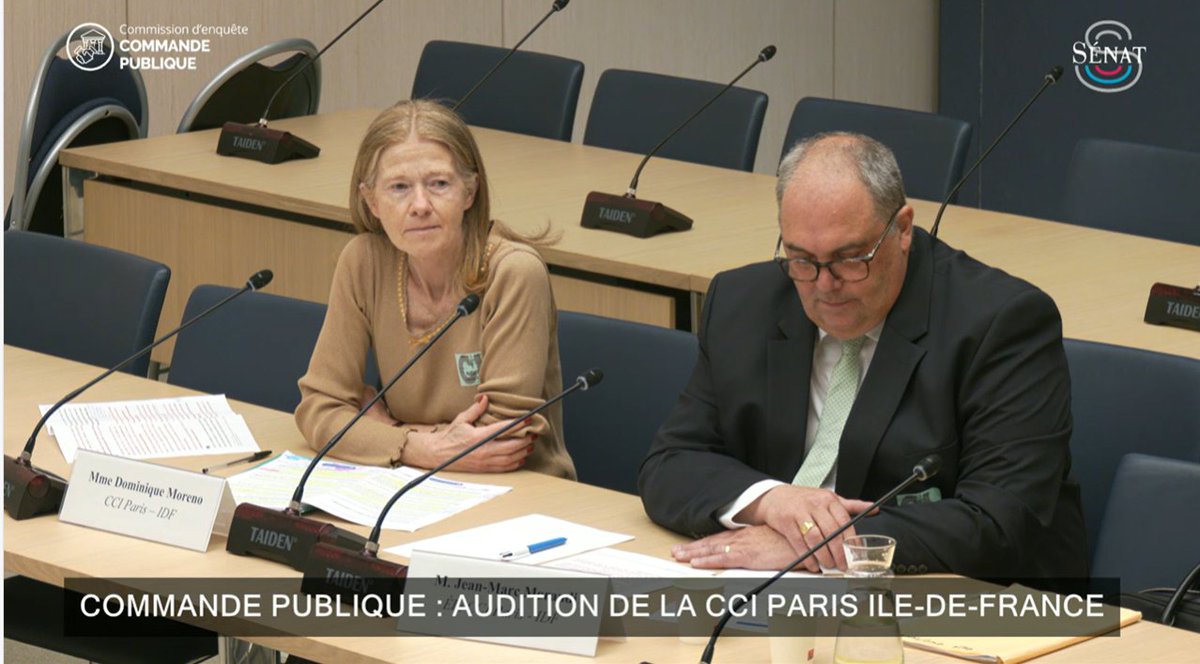 CCI_Paris_IdF's tweet image. Audition de la CCI Paris IdF devant la commission d'enquête sur la #CommandePublique. 
L'occasion de défendre nos propositions pour que les #PME soient de vraies co-traitantes des #MarchésPublics, pas seulement des sous-traitantes.
#Sénat #SBA @DanyWattebled @SimonUzenat