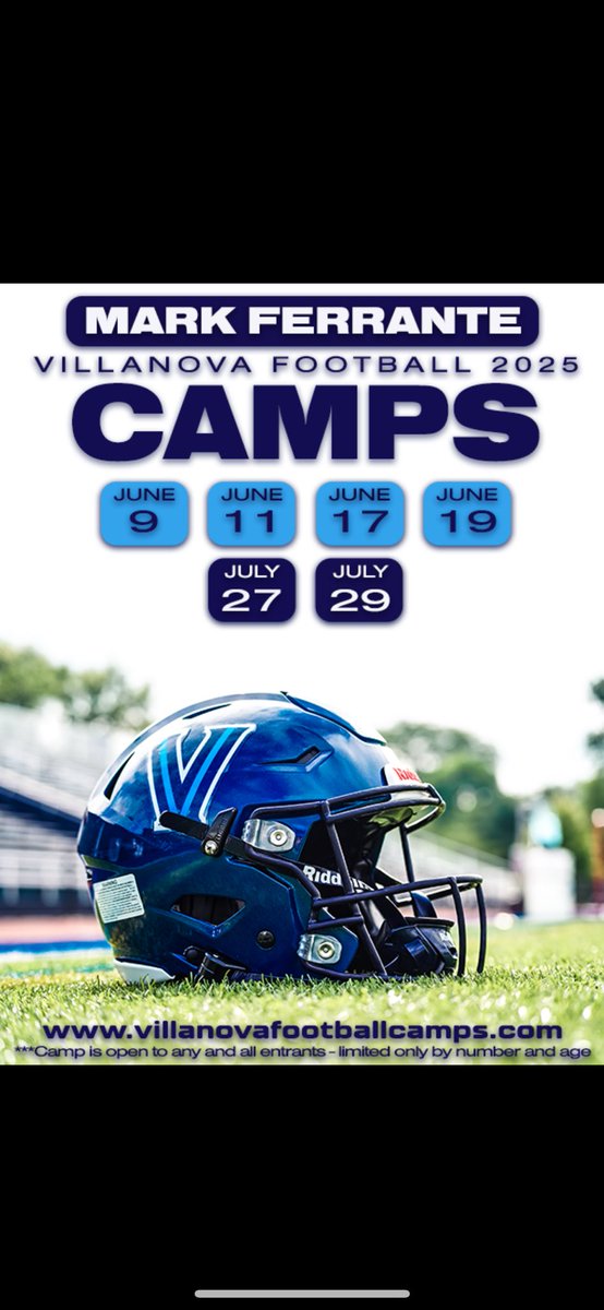 jake_kissell's tweet image. I will be at Villanova’s camp on June 9th. Excited to get back out to campus and compete!
@CoachRhyne @CoachPagan @coachferranteVU @CoachRickVenuto @PennypackerRoss @BGMarauderFball