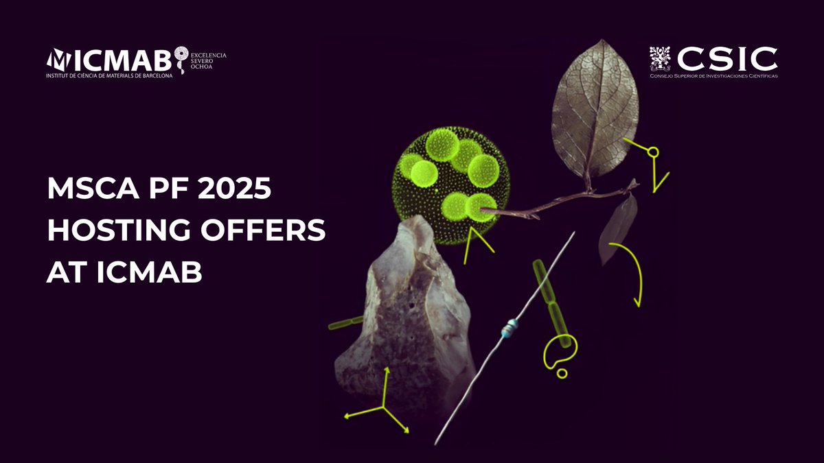 icmabCSIC (@icmabcsic) on Twitter photo 🌟 Join ICMAB as a <a href="/MSCActions/">Marie Skłodowska-Curie Actions</a> #Postdoctoral Fellow! Explore our cutting-edge research & vibrant community in Barcelona.
👀Check out our 2025 call hosting offers & apply today: icmab.es/join-icmab-as-… 🌟 Join ICMAB as a <a href="/MSCActions/">Marie Skłodowska-Curie Actions</a> #Postdoctoral Fellow! Explore our cutting-edge research & vibrant community in Barcelona.
👀Check out our 2025 call hosting offers & apply today: icmab.es/join-icmab-as-…