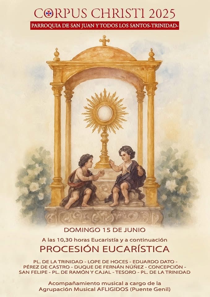 Obra Pía Santísima Trinidad (@opstcordoba) on Twitter photo Domingo 15 de junio. #Procesión #eucarística #CorpusChristiparroquial2025
<a href="/jjjgueto/">José J Jiménez Güeto</a> <a href="/ObispoJesusFG/">Jesús Fernández González</a> <a href="/sd_trinidad/">Sección Deportiva La Trinidad</a> <a href="/frater_provi/">Fraternidad Stmo Cristo Providencia</a> <a href="/santafazcordoba/">Hermandad de la Santa Faz</a> <a href="/Hdad_Via_Crucis/">Hermandad Vía Crucis</a> <a href="/LaresAndalucia/">Lares Andalucía</a> <a href="/Laresmayores/">Lares</a> Domingo 15 de junio. #Procesión #eucarística #CorpusChristiparroquial2025
<a href="/jjjgueto/">José J Jiménez Güeto</a> <a href="/ObispoJesusFG/">Jesús Fernández González</a> <a href="/sd_trinidad/">Sección Deportiva La Trinidad</a> <a href="/frater_provi/">Fraternidad Stmo Cristo Providencia</a> <a href="/santafazcordoba/">Hermandad de la Santa Faz</a> <a href="/Hdad_Via_Crucis/">Hermandad Vía Crucis</a> <a href="/LaresAndalucia/">Lares Andalucía</a> <a href="/Laresmayores/">Lares</a>