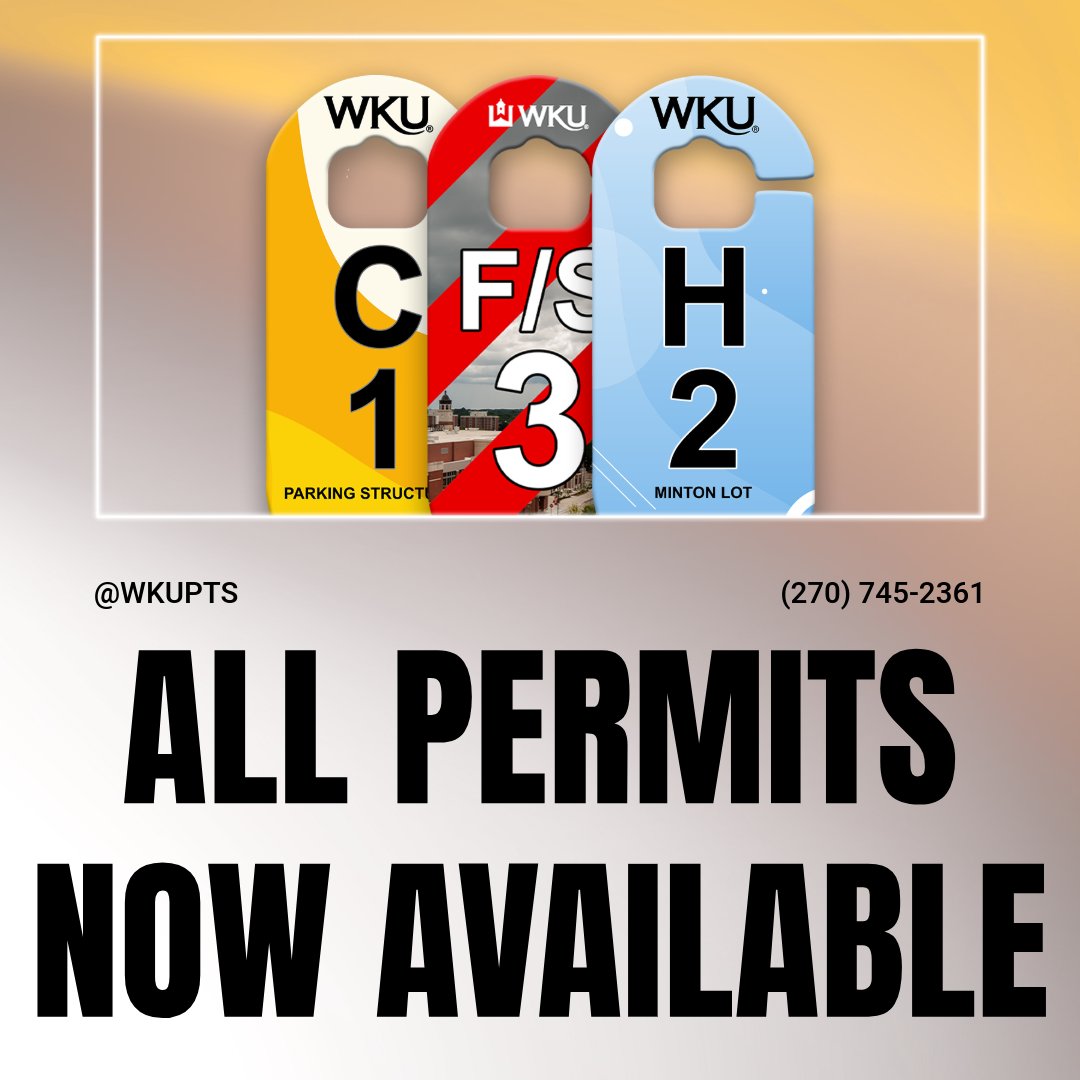 All parking permits for the 2025-2026 school year are now available for purchase!

To get your permit:
Log into your parking account
Have your license plate number
Know your vehicle’s make &amp; model

Special permits including HS K (Greek) will be available at a later date.