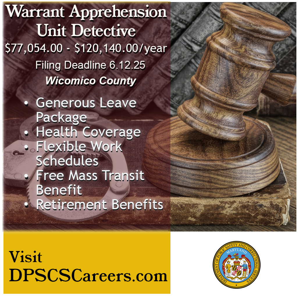 Are you interested in what DPSCS has to offer? Take a look at our upcoming events and job openings for June!☀️⛱️🌻

Check out our endless career opportunities at 🔗 DPSCScareers.com.