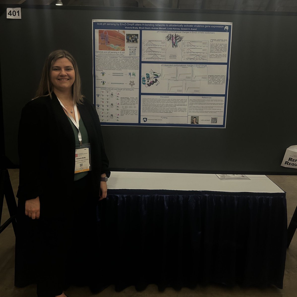 Anand Lab (@anandlabpsu) on Twitter photo Come check out our graduate student <a href="/victori84080201/">Victoria brady</a>’s poster here at #ASMS2025
She’ll be at poster # 401 today from 10:30-12, and 1-2:30
We’re proud of all the incredible work she does and can’t wait for her to share it with you! Come check out our graduate student <a href="/victori84080201/">Victoria brady</a>’s poster here at #ASMS2025
She’ll be at poster # 401 today from 10:30-12, and 1-2:30
We’re proud of all the incredible work she does and can’t wait for her to share it with you!