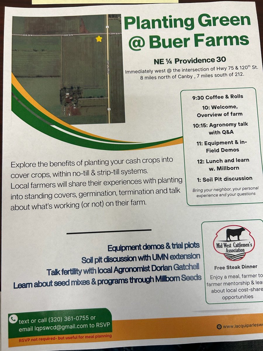 If you are wanting to see planting green in action,  this field day tomorrow is for you. No rain come overnight so the planter will be able to run.