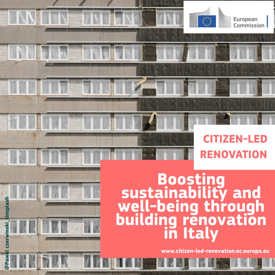 #CitizenLedRenovation efforts help create more resilient, environmentally friendly communities where everyone has a say in shaping their future.

Discover how Italy 🇮🇹 is advancing in building renovation thanks to bottom-up initiatives 👇

europa.eu/!dwdFWC