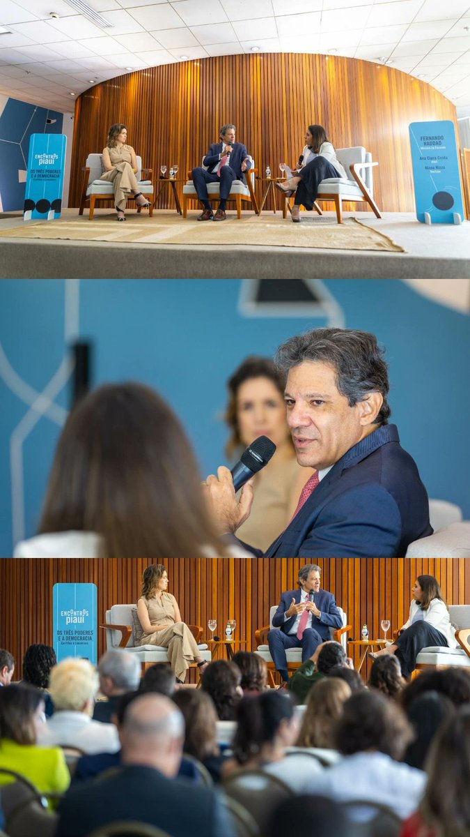 O ministro Fernando Haddad participou, nesta terça-feira (3), do debate "Os três poderes e a democracia: conflitos e consensos entre as instituições", em evento realizado pela Revista Piauí, em Brasília. 📸 Diogo Zacarias/MF