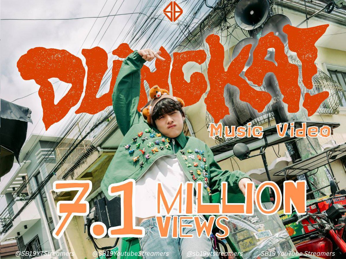 SB19 YouTube Streamers (@sb19ytstreamers) on Twitter photo DUNGKA at 7.1 MILLION views and we’re still riding that kick-off concert high! 🔥
A’TIN, hindi pa rin natatapos ang ingay, let’s keep it going!!!
Stream DUNGKA here ⬇️
🔗▶️ rb.gy/ucy87r
DUNGKA SA PITONG MILYON
<a href="/SB19Official/">SB19 Official</a> #SB19 DUNGKA at 7.1 MILLION views and we’re still riding that kick-off concert high! 🔥
A’TIN, hindi pa rin natatapos ang ingay, let’s keep it going!!!
Stream DUNGKA here ⬇️
🔗▶️ rb.gy/ucy87r
DUNGKA SA PITONG MILYON
<a href="/SB19Official/">SB19 Official</a> #SB19