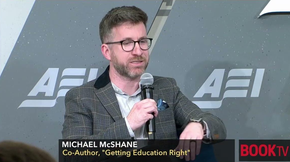 John Hood (@johnhoodnc) on Twitter photo 1/2 <a href="/MQ_McShane/">Mike McShane</a> is an adjunct fellow in education policy studies at <a href="/AEI/">American Enterprise Institute</a>, director of national research at <a href="/edchoice/">EdChoice</a>, and a <a href="/FreeConTalk/">Freedom Conservatism</a> signatory. He was previously a high school teacher.
McShane is the author, editor, co-author, or co-editor of twelve books on education 1/2 <a href="/MQ_McShane/">Mike McShane</a> is an adjunct fellow in education policy studies at <a href="/AEI/">American Enterprise Institute</a>, director of national research at <a href="/edchoice/">EdChoice</a>, and a <a href="/FreeConTalk/">Freedom Conservatism</a> signatory. He was previously a high school teacher.
McShane is the author, editor, co-author, or co-editor of twelve books on education