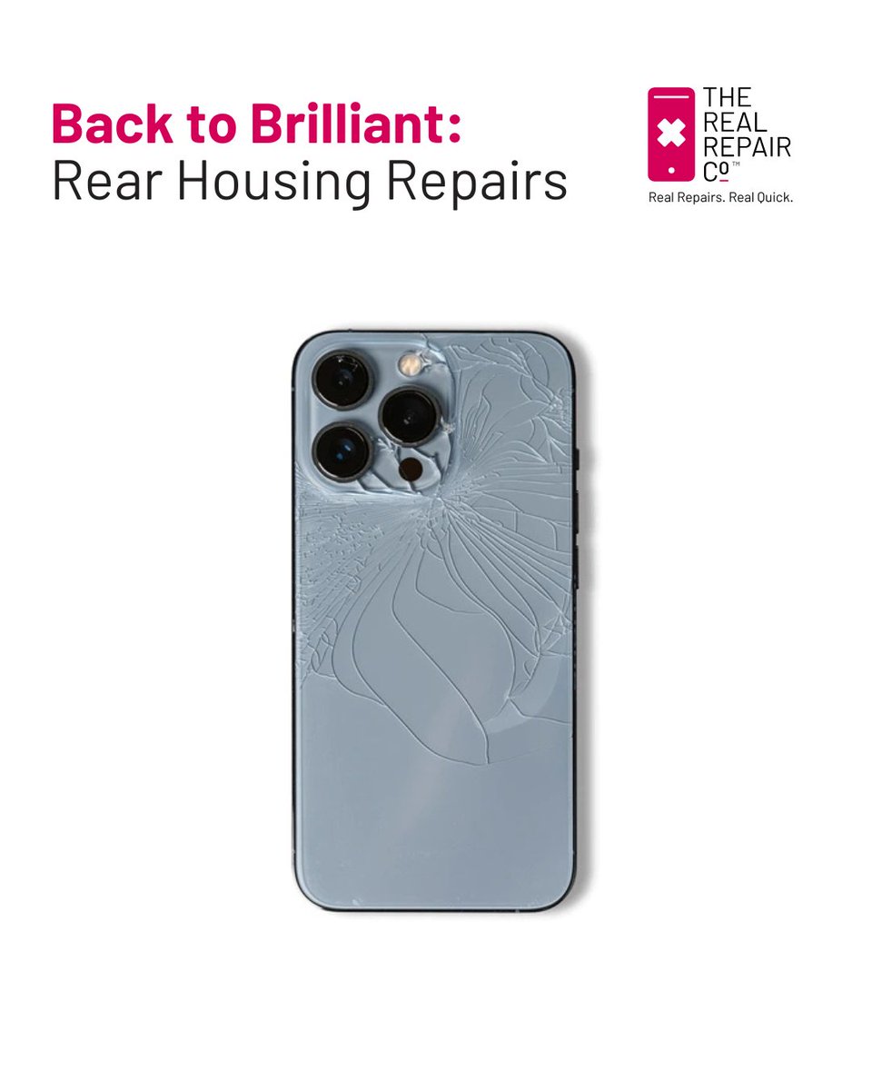 Scratches, dents or a shattered back? We’ve got your phone’s rear covered – literally. Our expert rear housing repairs restore your device’s look and feel, so it’s as good as new.

Book your device > bit.ly/3ifZxth

#TheRealRepairCompany #RearHousingRepair