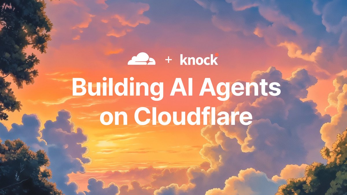 We posted a guide on the <a href="/CloudflareDev/">Cloudflare Developers</a> blog showing how to use the <a href="/knocklabs/">Knock</a> Agent Toolkit with the Agents SDK to easily build human-in-the-loop workflows powered by Knock.