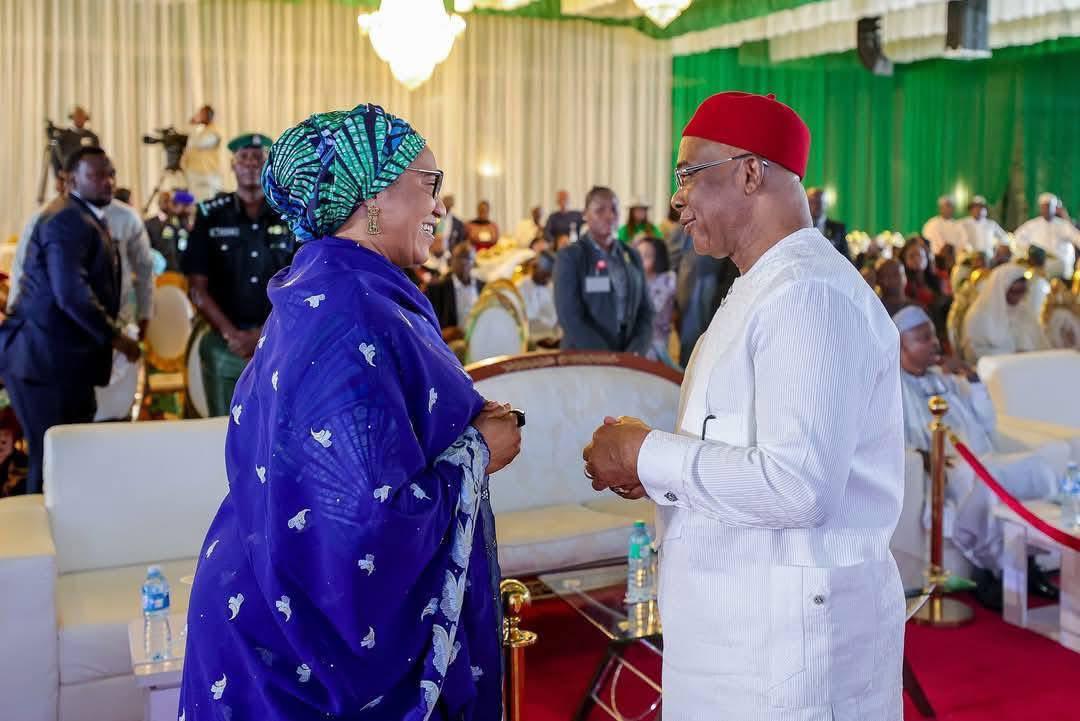 Dogo M Shettima (@shettimadogo) on Twitter photo PHOTOS: Wife Of The Vice President Hajiya Nana Shettima (<a href="/kujarima/">MRS NANA SHETTIMA</a>) Accompanied The First Lady Of Nigeria Senator Oluremi Tinubu (<a href="/SenRemiTinubu/">Sen Oluremi Tinubu, CON</a>) to the launch of Partnership to Eliminate Cervical Cancer in Nigeria (PECCiN) .
The Event which took place at the Banquet Hall of PHOTOS: Wife Of The Vice President Hajiya Nana Shettima (<a href="/kujarima/">MRS NANA SHETTIMA</a>) Accompanied The First Lady Of Nigeria Senator Oluremi Tinubu (<a href="/SenRemiTinubu/">Sen Oluremi Tinubu, CON</a>) to the launch of Partnership to Eliminate Cervical Cancer in Nigeria (PECCiN) .
The Event which took place at the Banquet Hall of