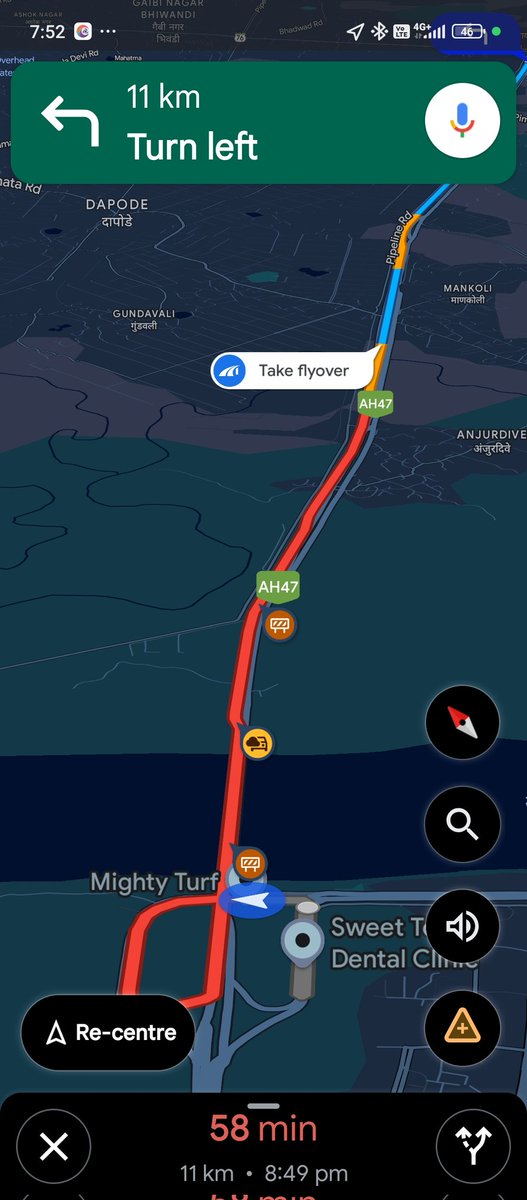 pks0104's tweet photo. @ThaneTraffic @nitin_gadkari National Highway work wating our daily life in traffic for almost 4-5hrs. Please do the needful ASAP stuck since last 2hrs.. https://t.co/7Tkp6EtqHw