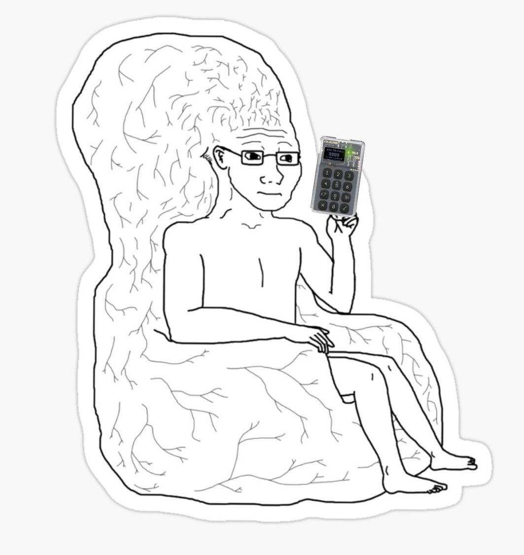 ฿TC HARDY (@gryffindave) on Twitter photo I finally migrated the sats from my first Coldcard (MK2) to an MK4 with the AMAZING help of Nate from <a href="/theBTCmentor/">Bitcoin Mentor</a>. I cannot thank you enough. 🙌
Also, I can totally relate to the feeling <a href="/BigSeanHarris/">Sean Harris🏀</a> described after completing an air gapped transaction. I finally migrated the sats from my first Coldcard (MK2) to an MK4 with the AMAZING help of Nate from <a href="/theBTCmentor/">Bitcoin Mentor</a>. I cannot thank you enough. 🙌
Also, I can totally relate to the feeling <a href="/BigSeanHarris/">Sean Harris🏀</a> described after completing an air gapped transaction.