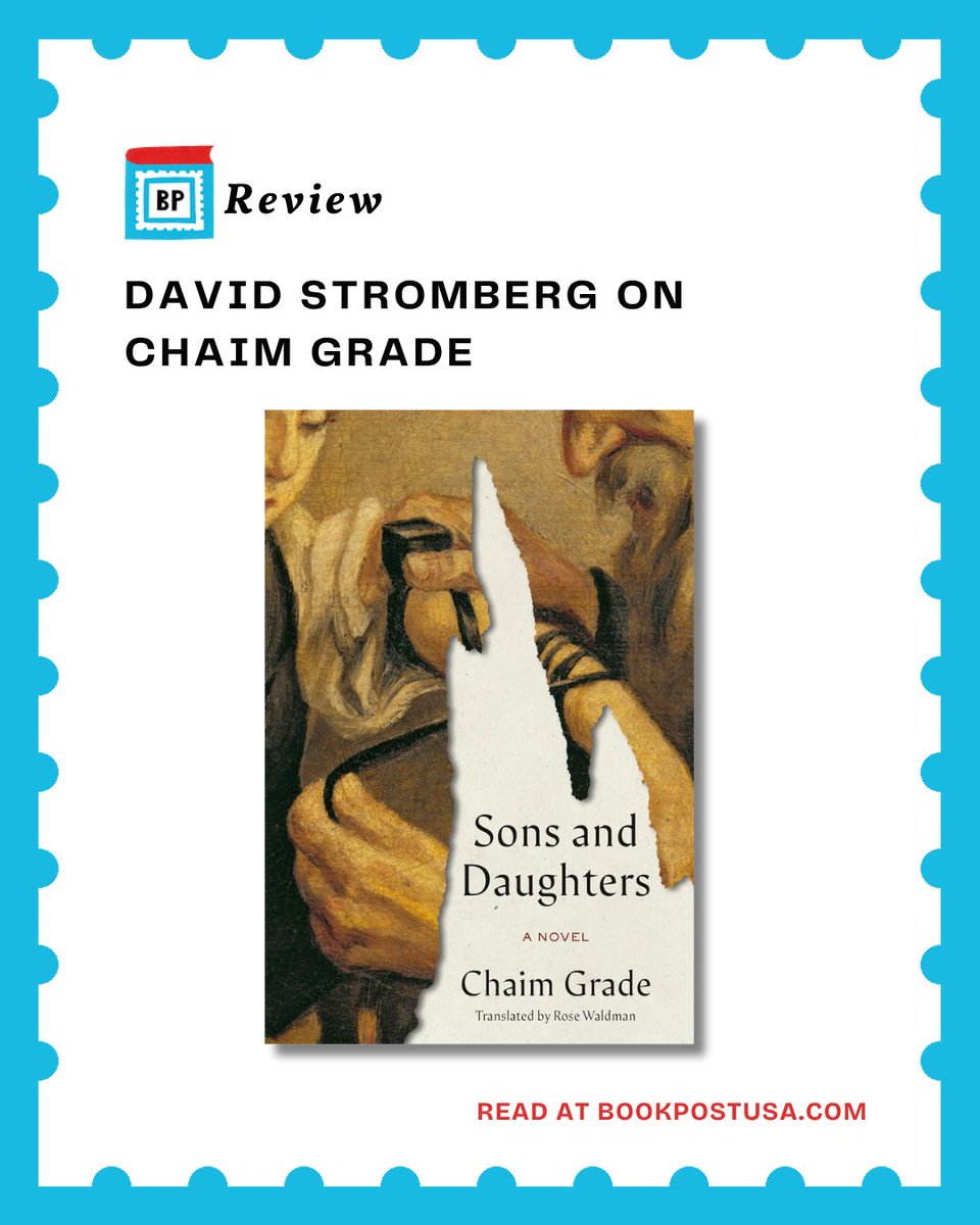 Book Post (@bookpostusa) on Twitter photo First published in Yiddish, Rose Waldman’s new translation of Sons and Daughters by Chaim Grade brings not only thoughtful language but a lived knowledge of Judaism to this important literary resurrection.
Read here → books.substack.com/p/review-david…
#BookReview <a href="/AAKnopf/">Alfred A. Knopf</a> First published in Yiddish, Rose Waldman’s new translation of Sons and Daughters by Chaim Grade brings not only thoughtful language but a lived knowledge of Judaism to this important literary resurrection.
Read here → books.substack.com/p/review-david…
#BookReview <a href="/AAKnopf/">Alfred A. Knopf</a>