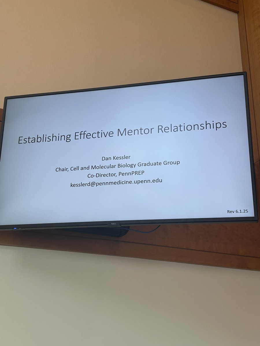 Research Trainee Affairs at Penn Medicine (@rtaatpennmed) on Twitter photo We're baccccckkk! #SUIP2025!
After a full day yesterday, we're starting off day 2 talking about mentor-mentee relationships with our wonderful cohort! Shout out to <a href="/DanielKessler10/">Daniel Kessler</a> for always proving such good advice during this workshop ππΎ We're baccccckkk! #SUIP2025!
After a full day yesterday, we're starting off day 2 talking about mentor-mentee relationships with our wonderful cohort! Shout out to <a href="/DanielKessler10/">Daniel Kessler</a> for always proving such good advice during this workshop ππΎ