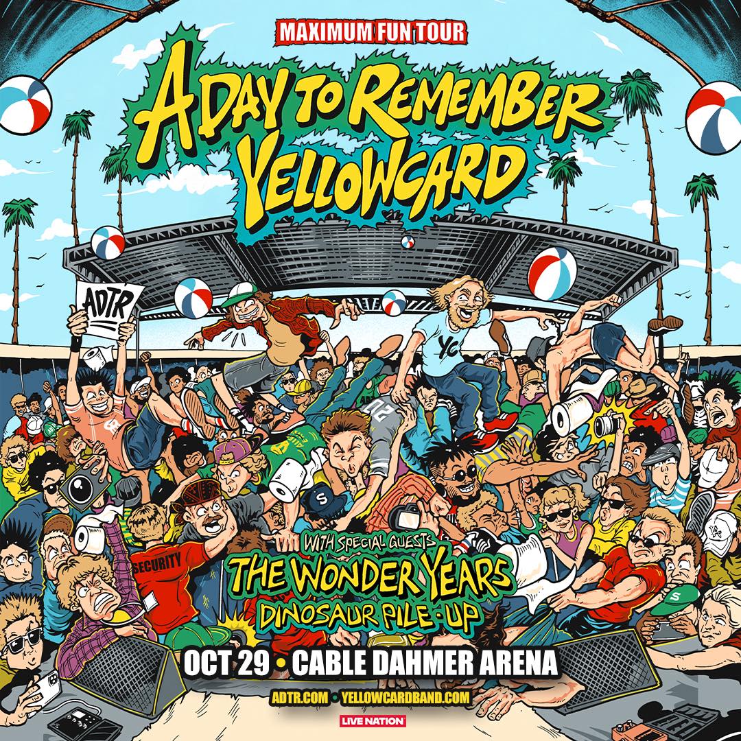 KC Concerts (@kcconcerts) on Twitter photo ANNOUNCED! <a href="/adtr/">A Day To Remember</a> & <a href="/Yellowcard/">Yellowcard</a> with <a href="/thewonderyears/">The Wonder Years</a> & <a href="/DINOSAURPILEUP/">DINOSAUR PILE-UP</a> on October 29 at <a href="/CDArenaKC/">Cable Dahmer Arena</a>!
Tix go on sale this Friday, June 6: bit.ly/45ptsYP
#kcconcerts #adtr #yellowcard ANNOUNCED! <a href="/adtr/">A Day To Remember</a> & <a href="/Yellowcard/">Yellowcard</a> with <a href="/thewonderyears/">The Wonder Years</a> & <a href="/DINOSAURPILEUP/">DINOSAUR PILE-UP</a> on October 29 at <a href="/CDArenaKC/">Cable Dahmer Arena</a>!
Tix go on sale this Friday, June 6: bit.ly/45ptsYP
#kcconcerts #adtr #yellowcard