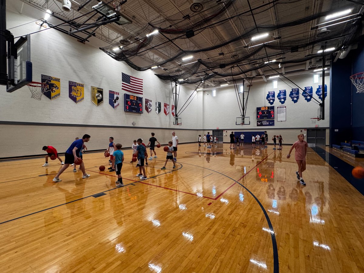 Action packed day 2 of @lchs_hoops Summer Camp! Great way to start summer and looking forward to Wednesday 😡🦅 #earnednotgiven