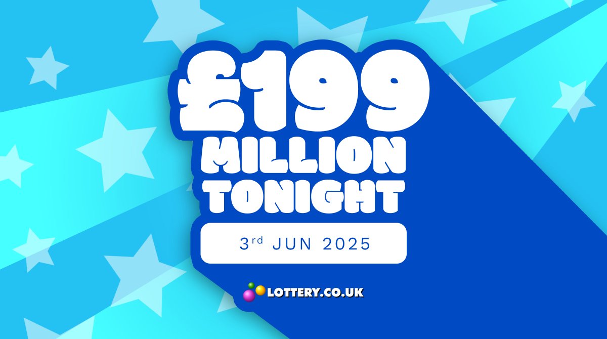 Lottery_UK's tweet photo. onight's #EuroMillions has an estimated jackpot of Β£199M! ππ Make sure you get involved by getting tickets before the close of play! π
Use our link to get tickets π https://t.co/hUmKjoGfpe
#uklottery #lotteryuk #Tuesday #Tuesdaydraw #uknews #jackpot #winners #luckynumbers #millionaire #euromillions #rollover βοΈ