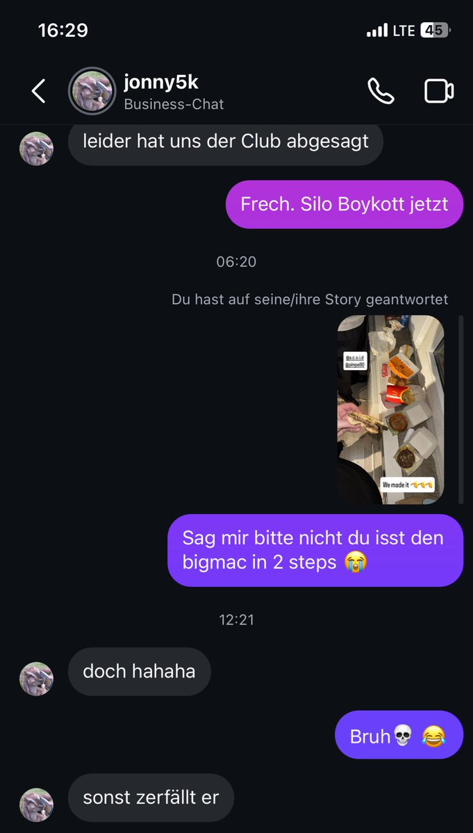 Jonny ist sein bigmac in 2 steps 😭😭😭