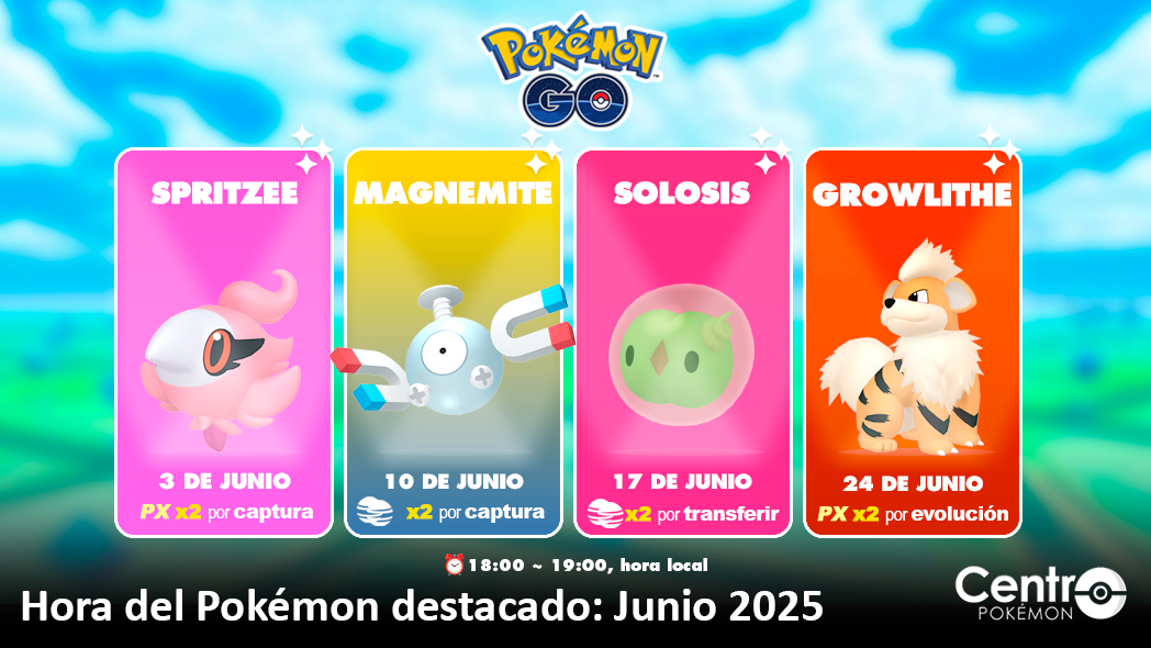 Hoy es la Hora Destacada de Pokémon GO con Magnemite. ⏰ 18:00 a 19:00 (hora local).

✨ Más información en centropkmn.com/go/guia/hora-d…