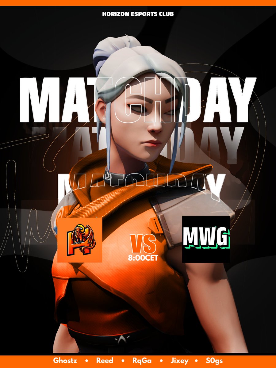 🐦VALORANT GAME DAY🐦
Look out for our first match in the RCS group stage!

<a href="/RadiantSceneEU/">RCS</a>

<a href="/RqGaFPS/">RqGa</a> 
<a href="/s0gsval/">s0gs</a> 
<a href="/Ghostzzzzzzzzzx/">Ghostz</a> 
<a href="/JixeyVAL/">Jixey</a> 
<a href="/ReedFPS_/">Reed</a> 

Coach: <a href="/Amarumvlr/">Talgat</a> 
Manager: <a href="/DymaVal/">Dyma</a> 

🆚<a href="/MaxWinGambling/">Max Win Gambling</a> 
🕗Match Time: 8:00CET
🔴twitch.tv/hrznesportsita