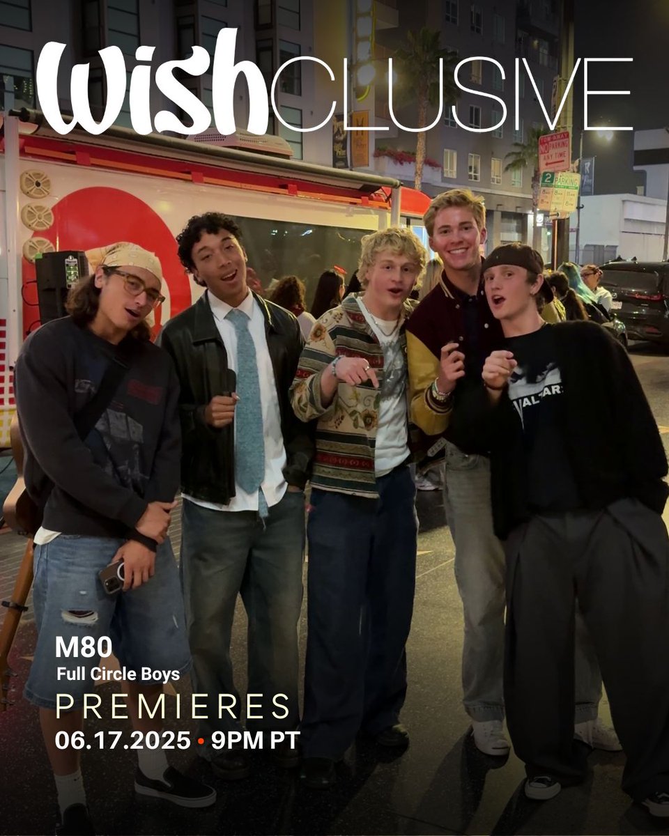 Explosive energy incoming! 🚀🔥

Full Circle Boys are about to unleash "M80" live on the Wish USA Bus! This Orlando boyband is bringing their special pop sound and infectious energy. ✨🧡

Get ready for your new anthem! What's your favorite boyband track? 👇

Set your reminders!