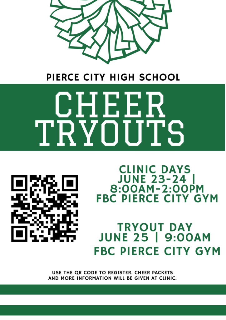 📣High School Cheer Tryouts
June 23-24th