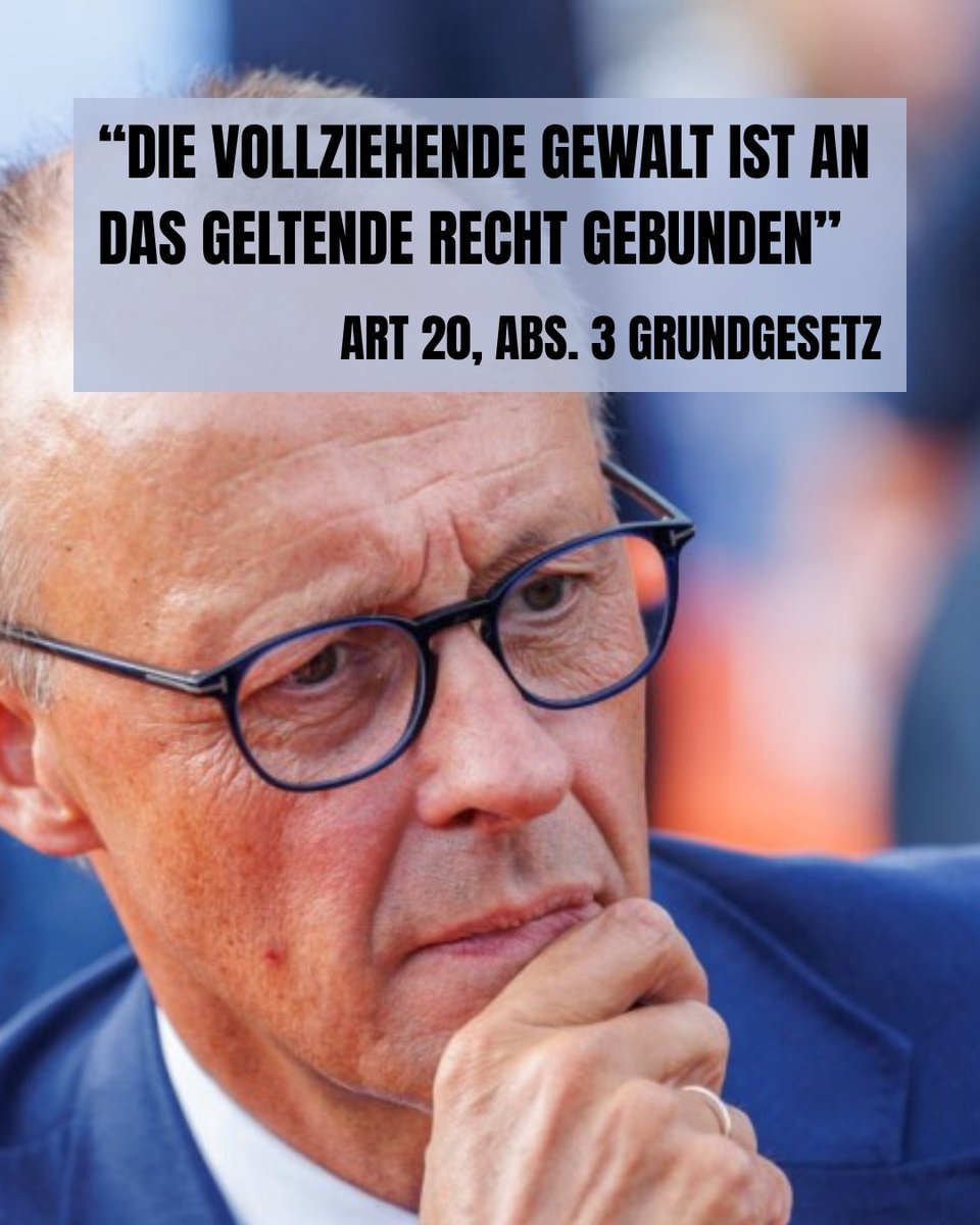 Faude Roland (@rolandfaude) on Twitter photo <a href="/bundeskanzler/">Bundeskanzler Friedrich Merz</a> Merz und Dobrindt halten sich nicht an das Grundgesetz und müssten zurücktreten😌 <a href="/bundeskanzler/">Bundeskanzler Friedrich Merz</a> Merz und Dobrindt halten sich nicht an das Grundgesetz und müssten zurücktreten😌
