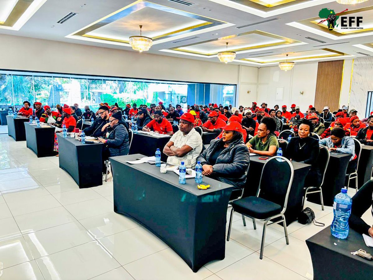 Economic Freedom Fighters (@effsouthafrica) on Twitter photo ♦️In Pictures♦️
The EFF President and Commander in Chief <a href="/Julius_S_Malema/">Julius Sello Malema</a> addressing the Limpopo extended PCT Meeting with CCT deployees, SRILC, and Councillors of Polokwane.
When you are a leader, you are a Doctor of society, so, when people complain you don’t join in the ♦️In Pictures♦️
The EFF President and Commander in Chief <a href="/Julius_S_Malema/">Julius Sello Malema</a> addressing the Limpopo extended PCT Meeting with CCT deployees, SRILC, and Councillors of Polokwane.
When you are a leader, you are a Doctor of society, so, when people complain you don’t join in the