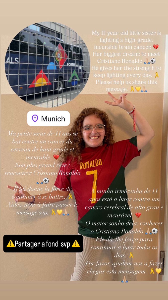 anquez_romain's tweet image. Partagez svp, faites marcher le pouvoir des réseaux sociaux pour une bonne cause ! 

#cr7 #CristianoRonaldo #Portugal #Munich #NationalLeague #vitinha #Georgina_Rodriguez #ishowspeed #ALNASSR #CancerResearch