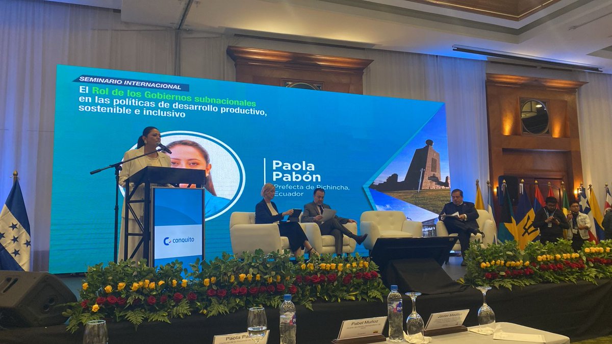 CEPAL (@cepal_onu) on Twitter photo 🗨️Nos reúne algo urgente, algo vital: cómo impulsar una transformación productiva que no solo genere crecimiento económico, sino que lo haga con justicia social, con sostenibilidad ambiental y con inclusión: <a href="/PaolaPabonC/">Paola Pabón</a> Prefecta <a href="/PichinchaGob/">Prefectura de Pichincha</a> en apertura de seminario 🗨️Nos reúne algo urgente, algo vital: cómo impulsar una transformación productiva que no solo genere crecimiento económico, sino que lo haga con justicia social, con sostenibilidad ambiental y con inclusión: <a href="/PaolaPabonC/">Paola Pabón</a> Prefecta <a href="/PichinchaGob/">Prefectura de Pichincha</a> en apertura de seminario