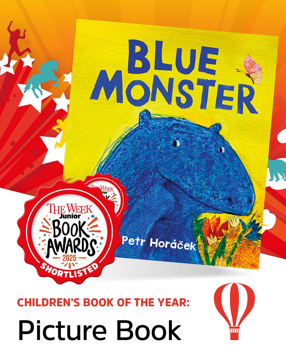Blue Monster has been shortlisted in the Picture Book category at this year's The Week Junior Book Awards! ⭐

Congrats to Petr Horáček !